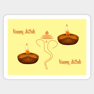 Happy Diwali Greeting Card Sticker